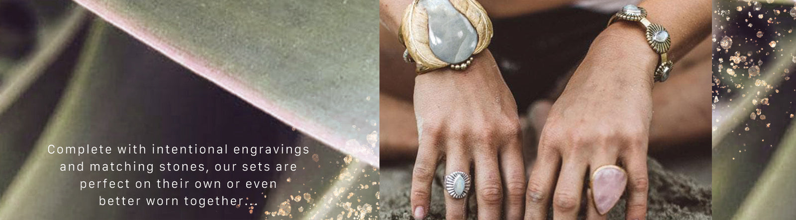 Matching cuff & ring sets