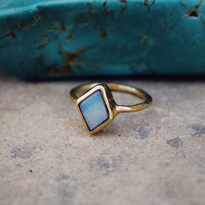 Boulder Opal Elfin Ring