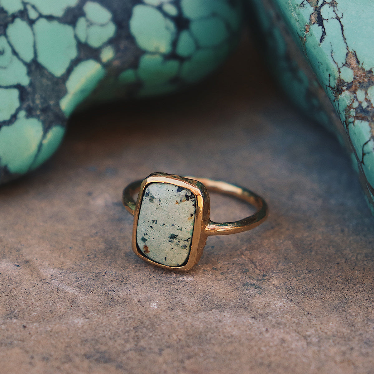 Bedouin Turquoise Elfin Ring