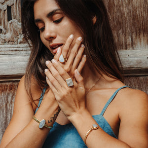 Rainbow Moonstone Ring