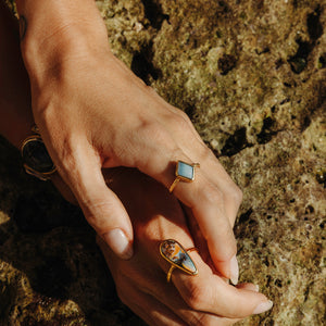 Boulder Opal Elfin Ring