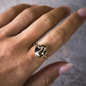 Ocean Jasper Elfin Ring