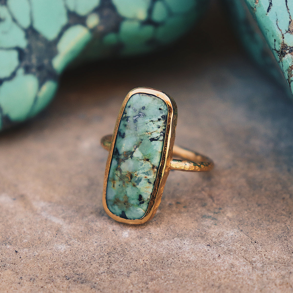 Bedouin Turquoise Elfin Ring