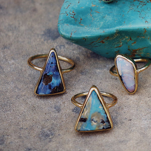 Boulder Opal Elfin Ring