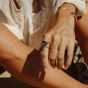 Boulder Opal Elfin Ring