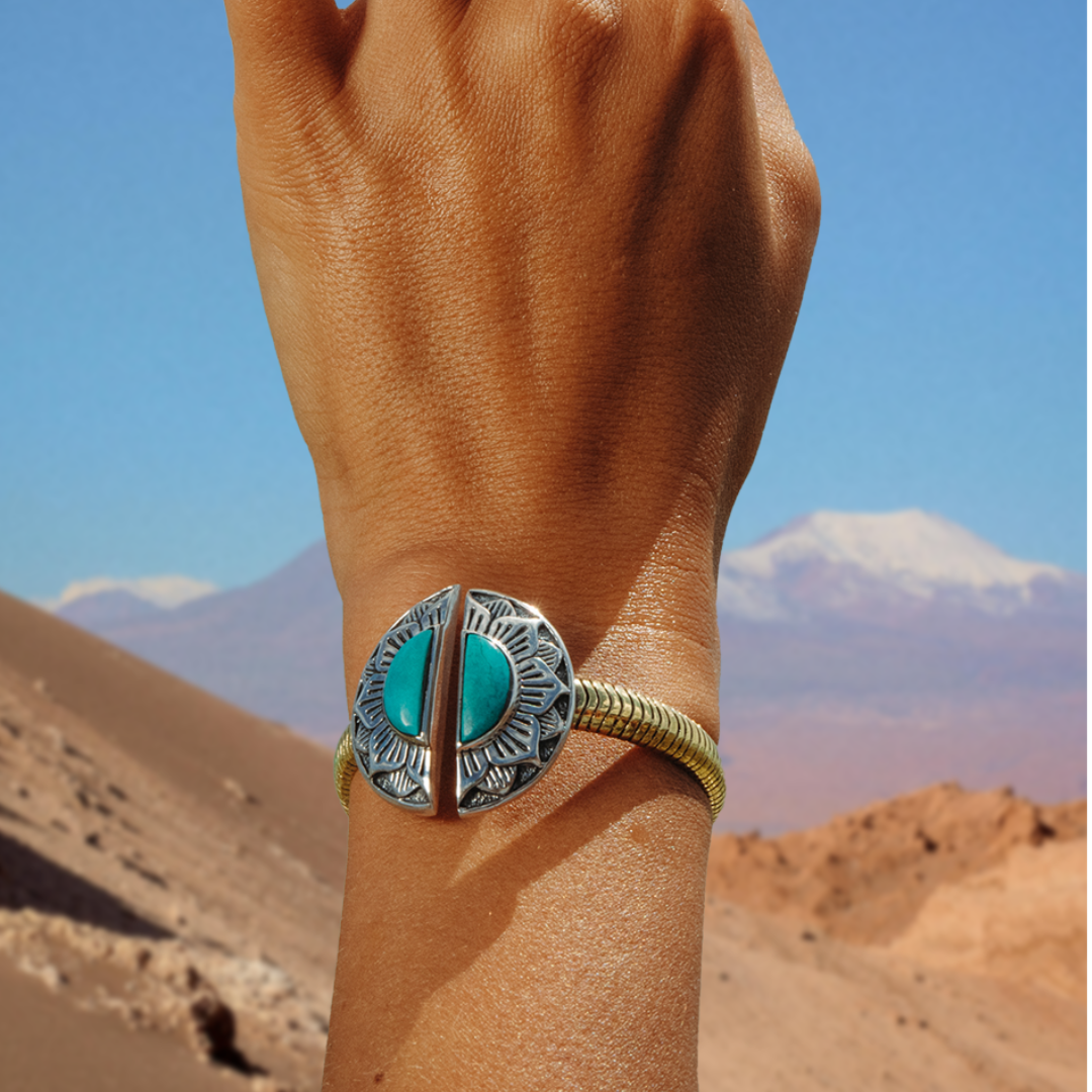 Natural Mystic Cuff || Turquoise