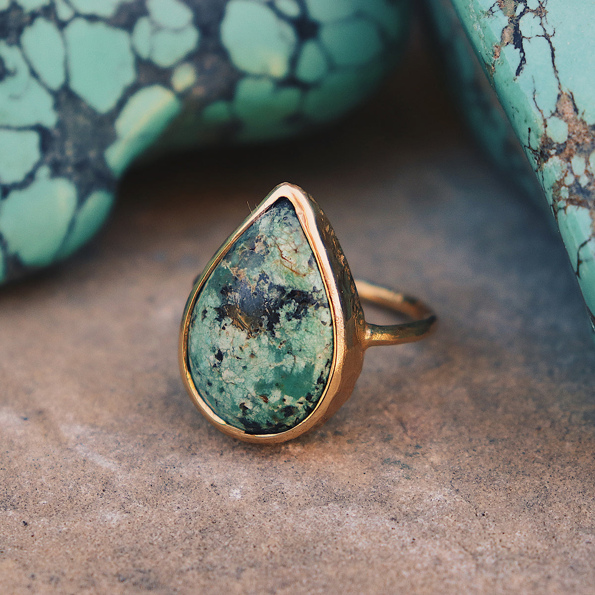 Bedouin Turquoise Elfin Ring