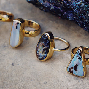 Boulder Opal Elfin Ring