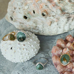 Ocean Jasper Elfin Ring