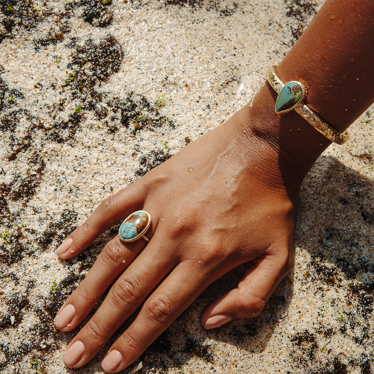 Royston Turquoise Elfin Ring