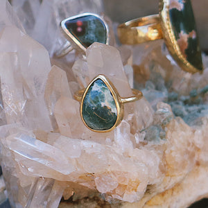 Ocean Jasper Elfin Ring