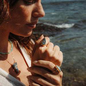 Boulder Opal Elfin Ring