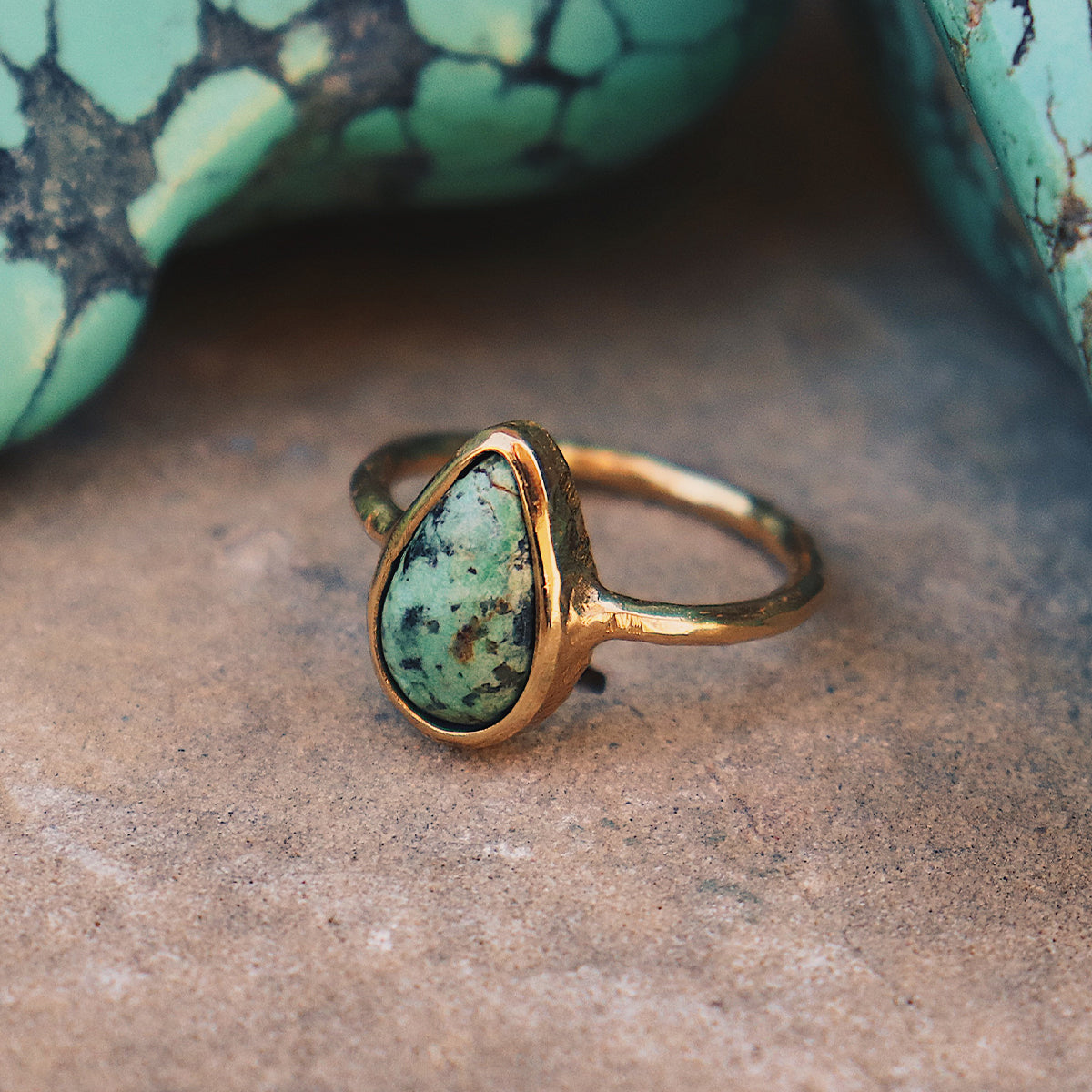 Bedouin Turquoise Elfin Ring