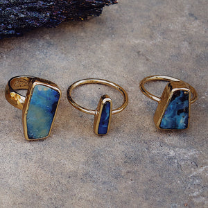 Boulder Opal Elfin Ring