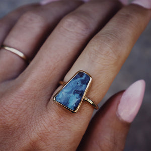 Boulder Opal Elfin Ring