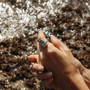 Boulder Opal Elfin Ring