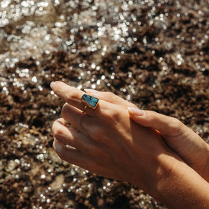 Boulder Opal Elfin Ring