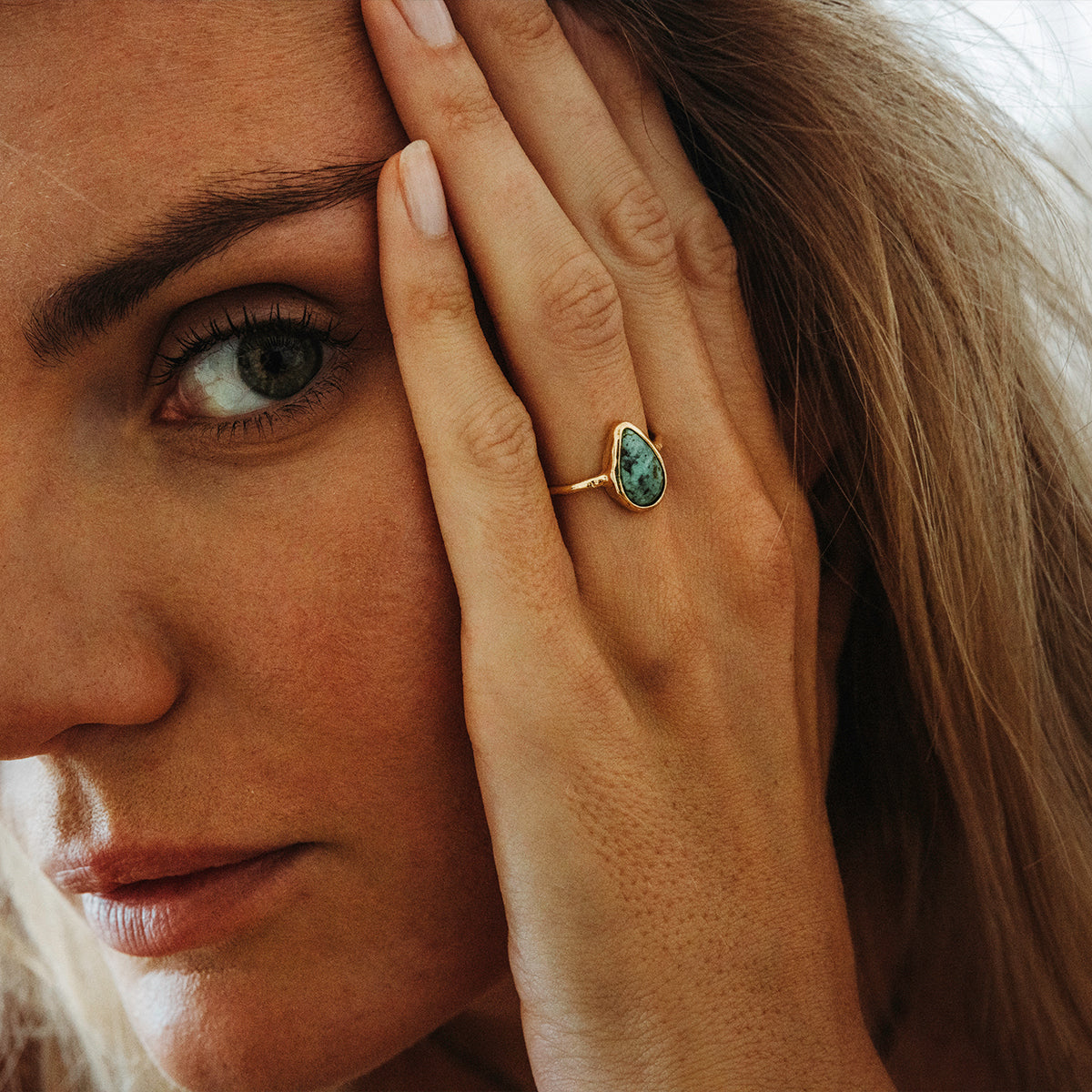 Bedouin Turquoise Elfin Ring