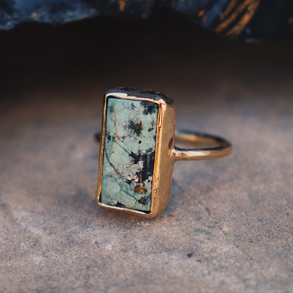 Bedouin Turquoise Elfin Ring