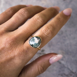 Ocean Jasper Elfin Ring