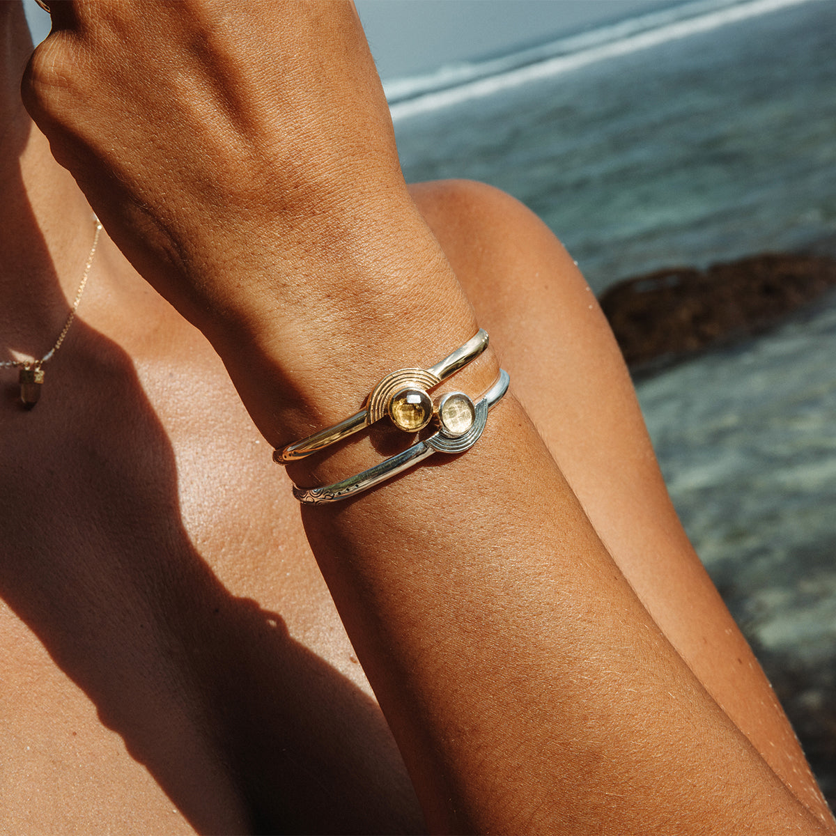 Be Open Cuff || Citrine
