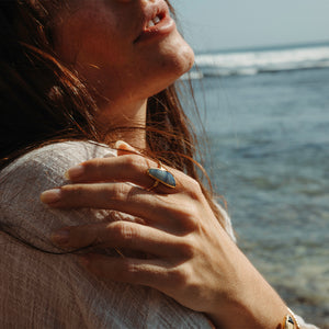 Boulder Opal Elfin Ring