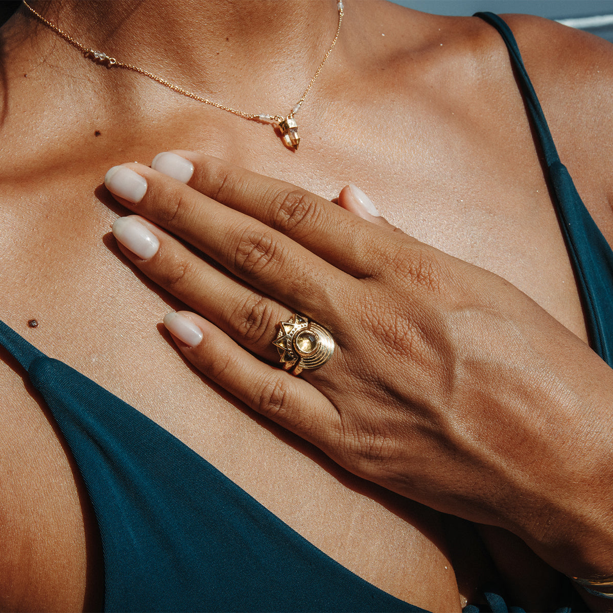 Be Open Ring || Citrine