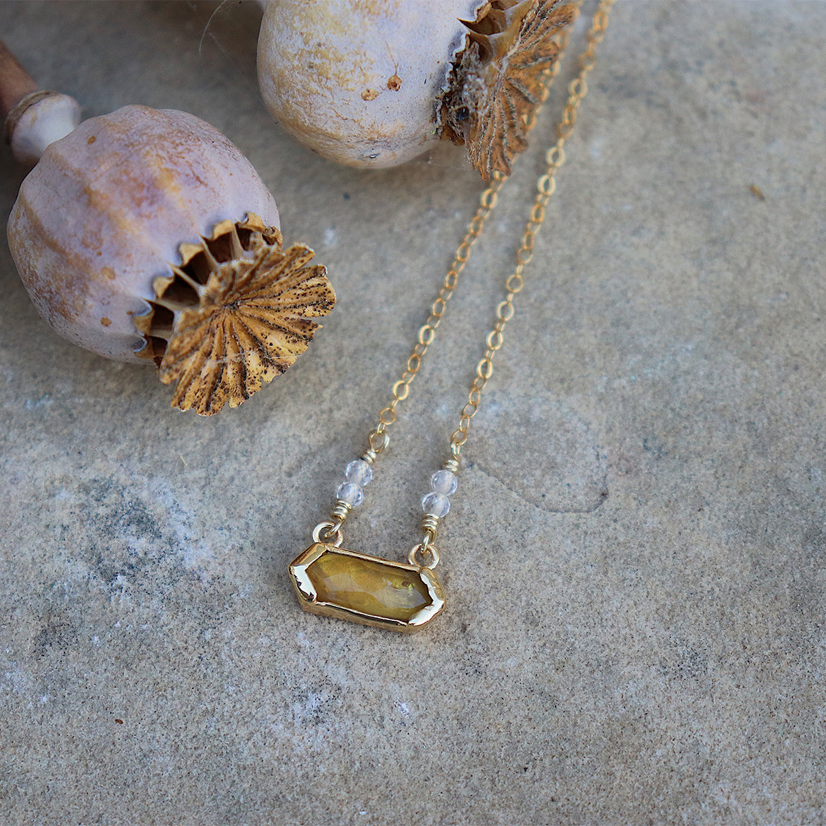 Shine Necklace || Citrine