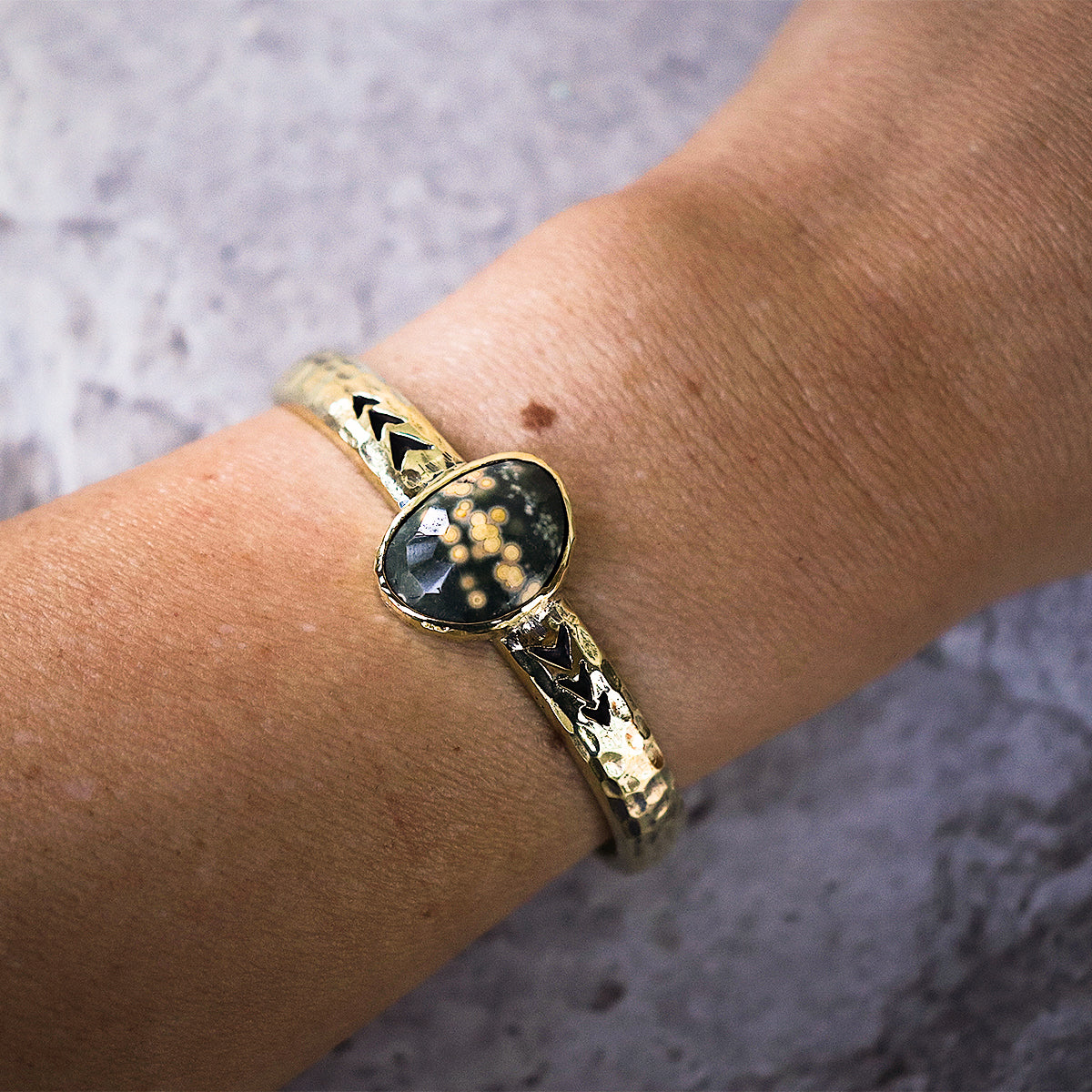 heirloom cuff || ocean jasper