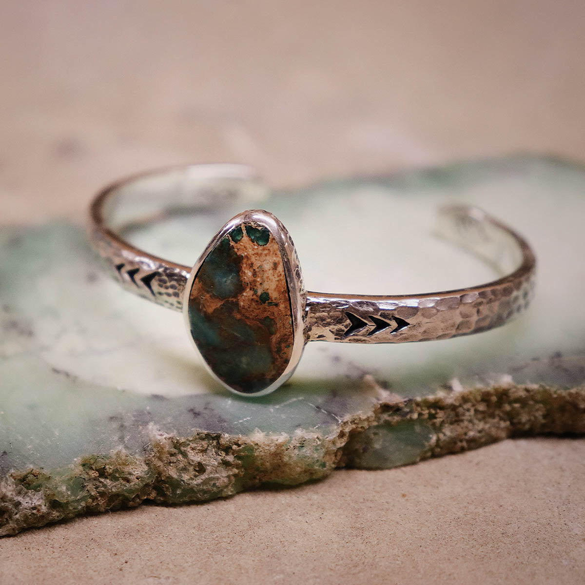 heirloom cuff || Copper Chrysocolla