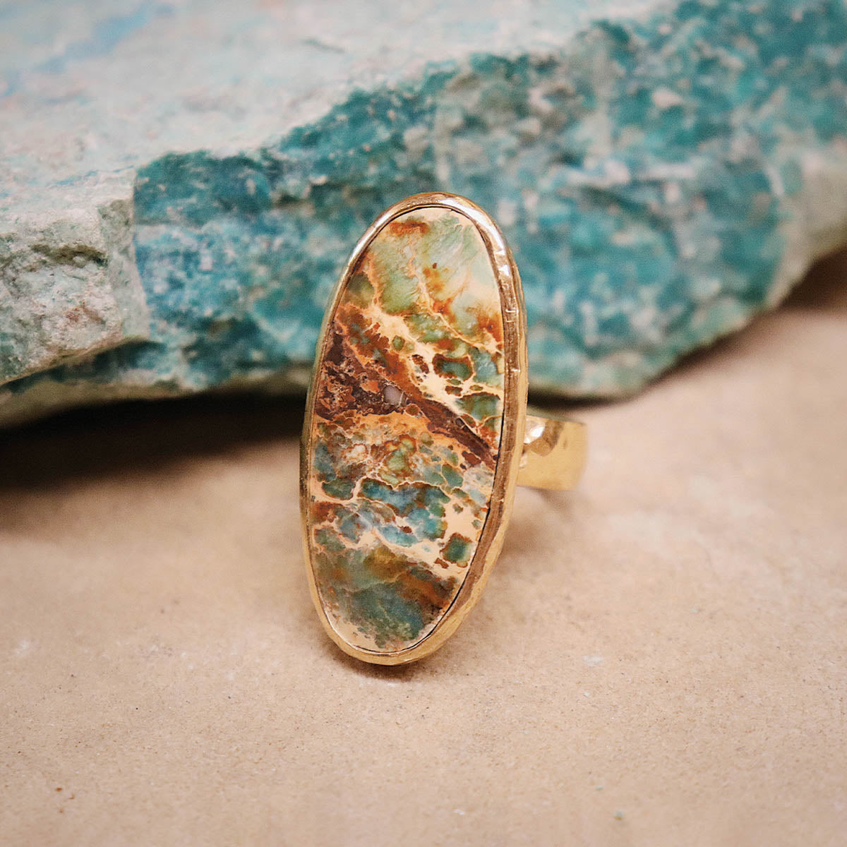 Copper Chrysocolla Ring