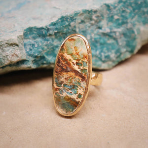 Copper Chrysocolla Ring