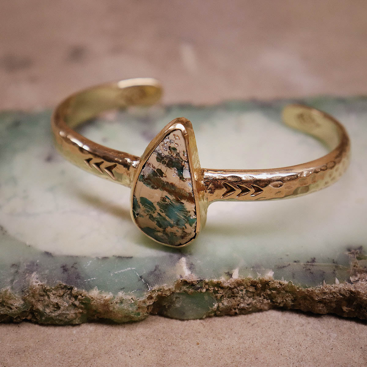 heirloom cuff || Copper Chrysocolla