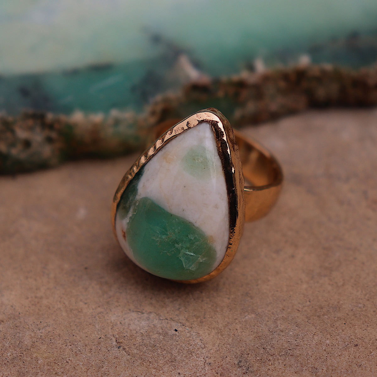 Emerald Quartz Ring