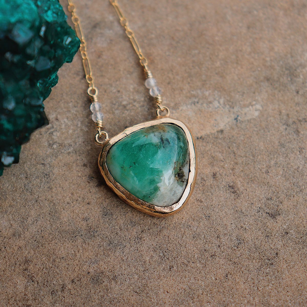 Emerald Quartz Necklace