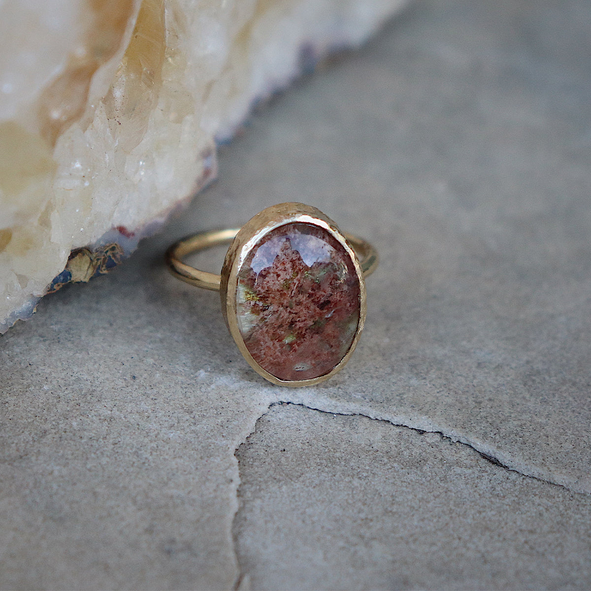 Garden Quartz Elfin Ring