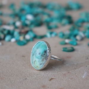 Arizona Chrysocolla Elfin Ring