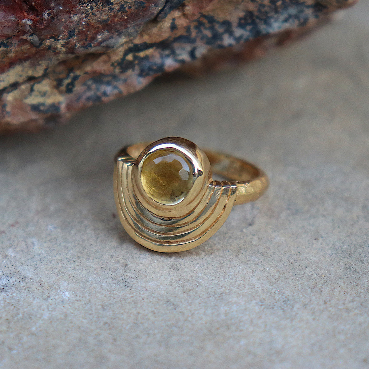Be Open Ring || Citrine