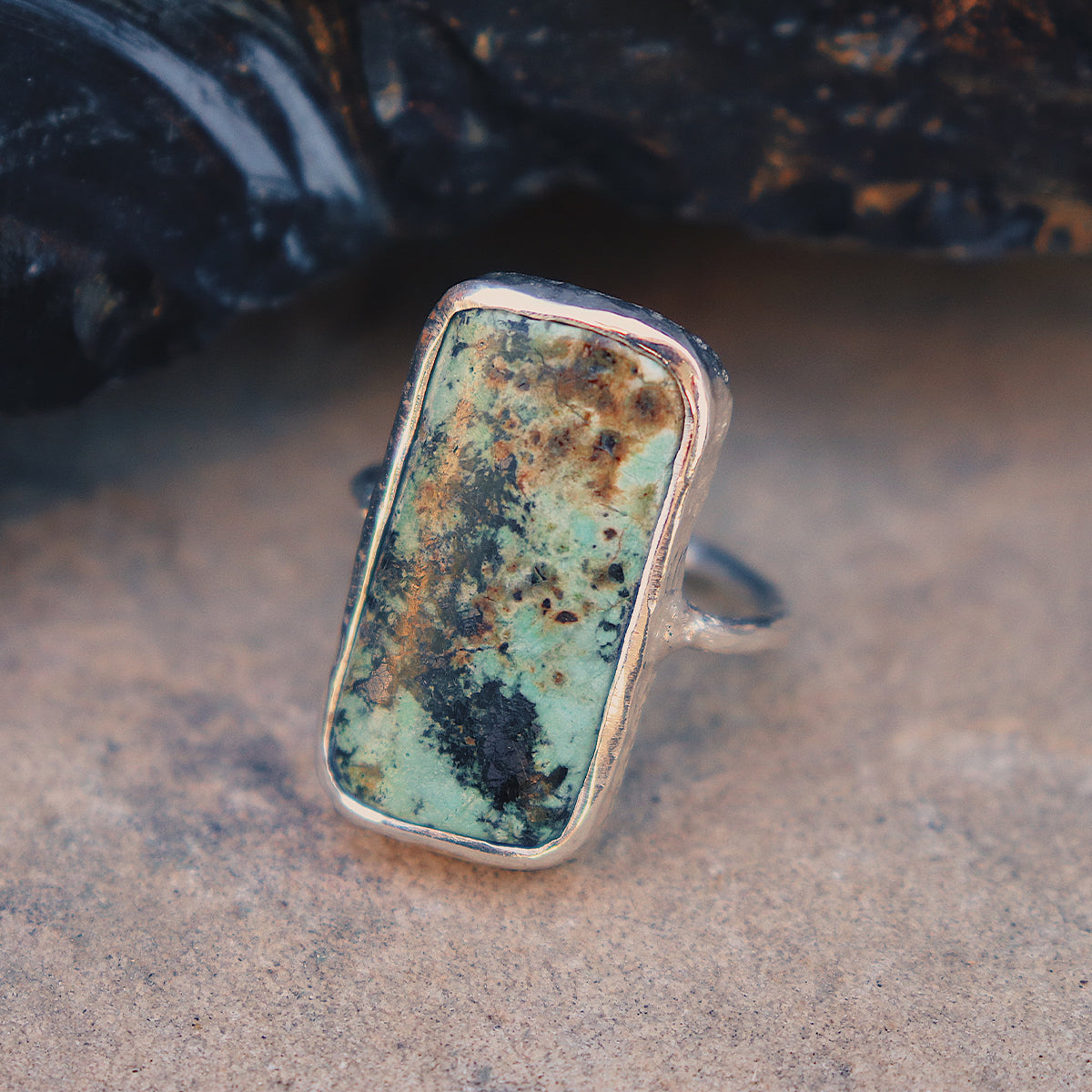 Bedouin Turquoise Elfin Ring