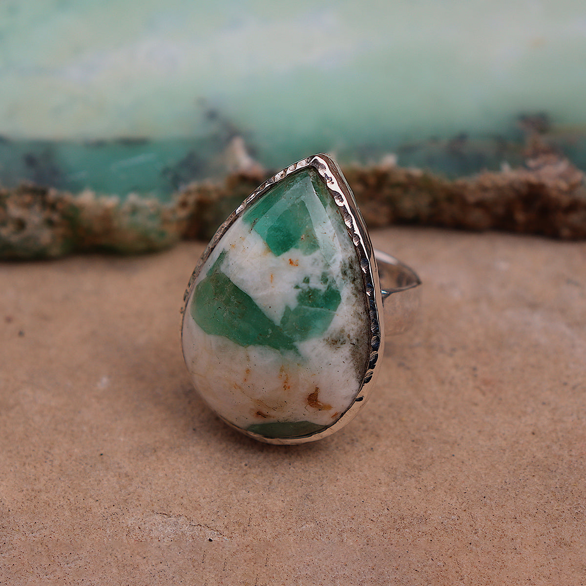 Emerald Quartz Ring
