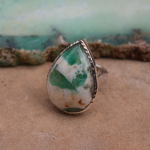 Emerald Quartz Ring
