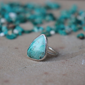 Arizona Chrysocolla Elfin Ring