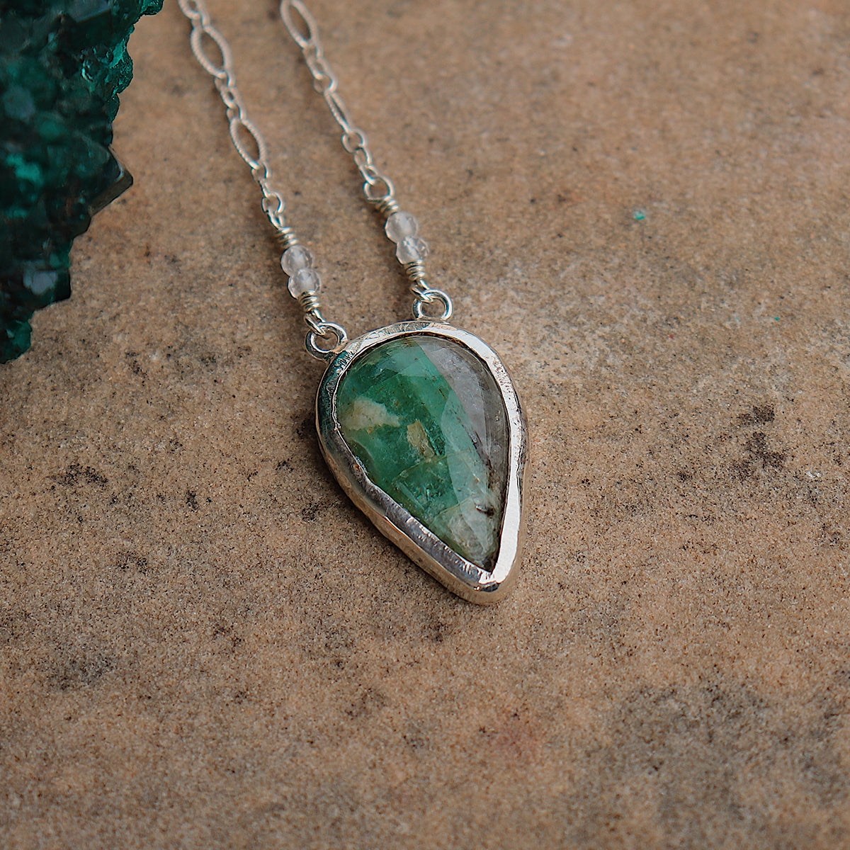 Emerald Quartz Necklace