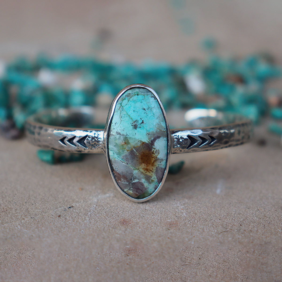 Heirloom Cuff || Arizona Chrysocolla