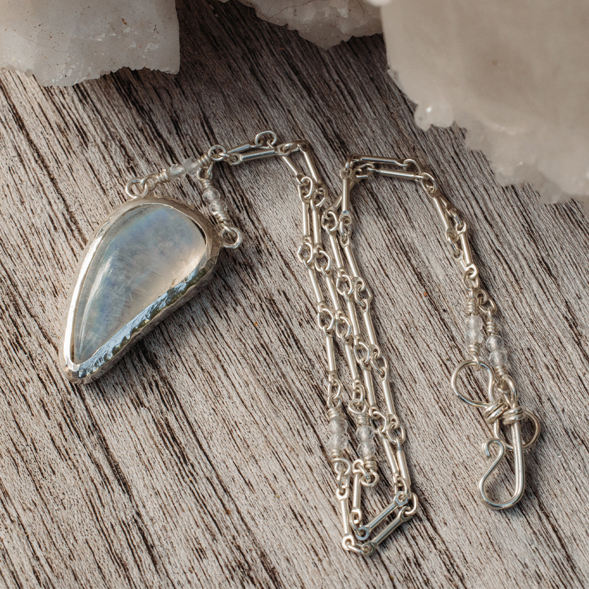 Rainbow Moonstone Necklace