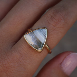 Ocean Jasper Elfin Ring