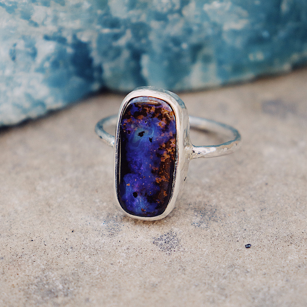 Boulder Opal Elfin Ring