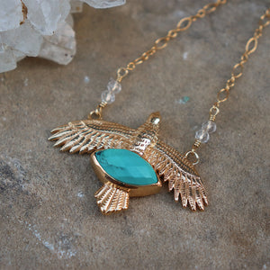 Elder Bird || Turquoise Necklace