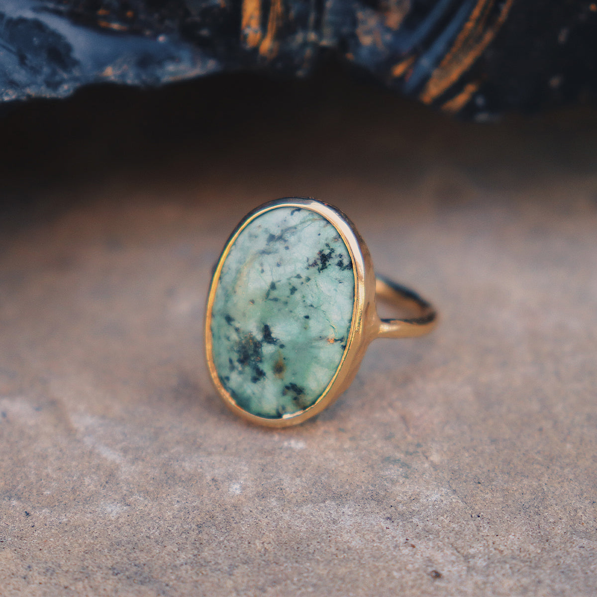 Bedouin Turquoise Elfin Ring