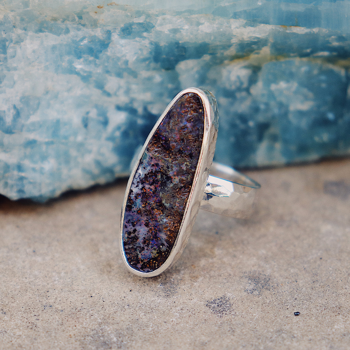 Boulder Opal Ring